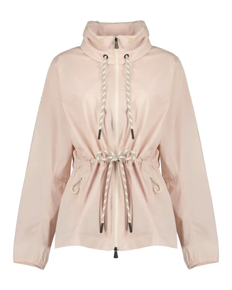Moncler Soulare removable-hood jacket - Rosa Rosa