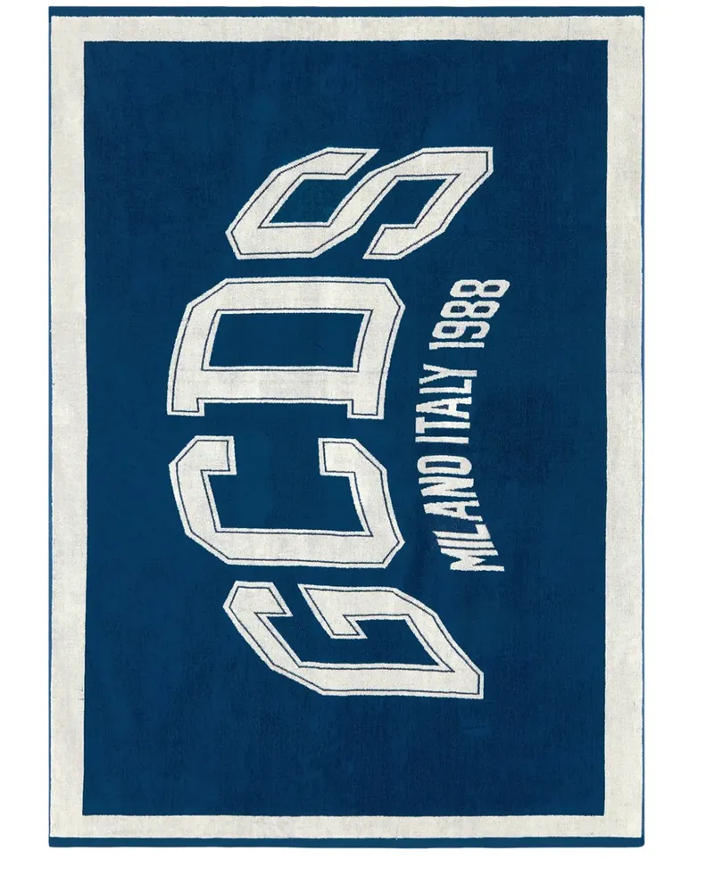 GCDS Badetuch mit Logo-Print - Blau Blau