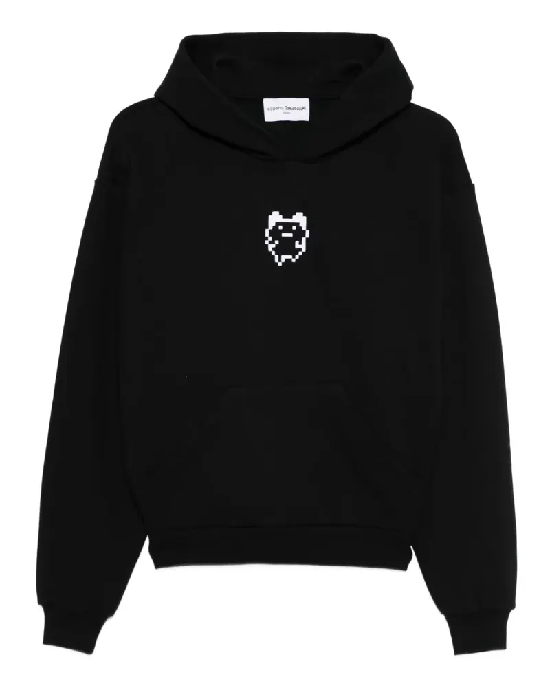 COPERNI x Tamagotchi logo-print hoodie - Schwarz Schwarz