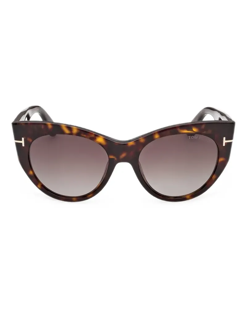 Tom Ford Cat-Eye-Sonnenbrille - Braun Braun