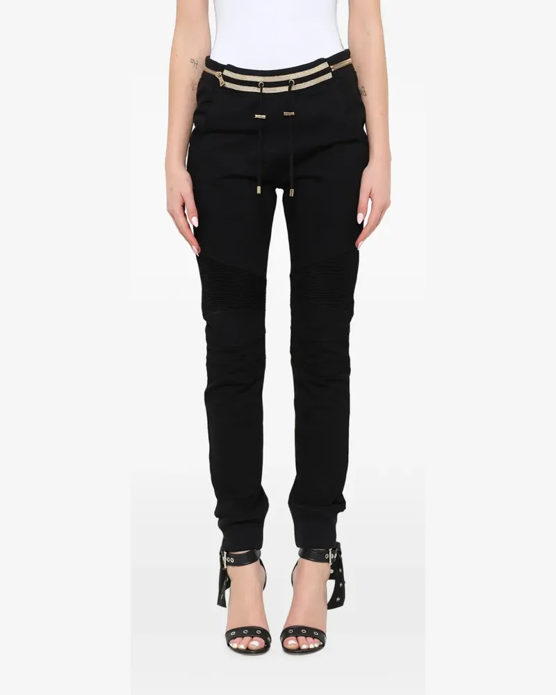 Balmain Biker jersey trousers - Schwarz Schwarz