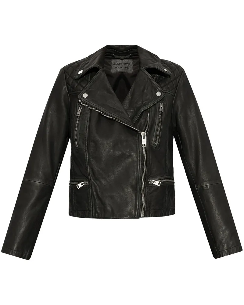 AllSaints Cargo Bikerjacke - Schwarz Schwarz