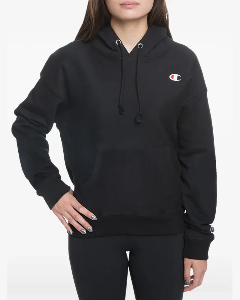 Champion Hoodie mit Logo-Stickerei - Schwarz Schwarz