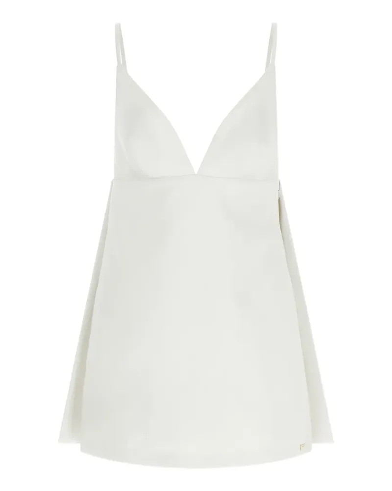 Elisabetta Franchi V-neck mini dress - Weiß Weiß