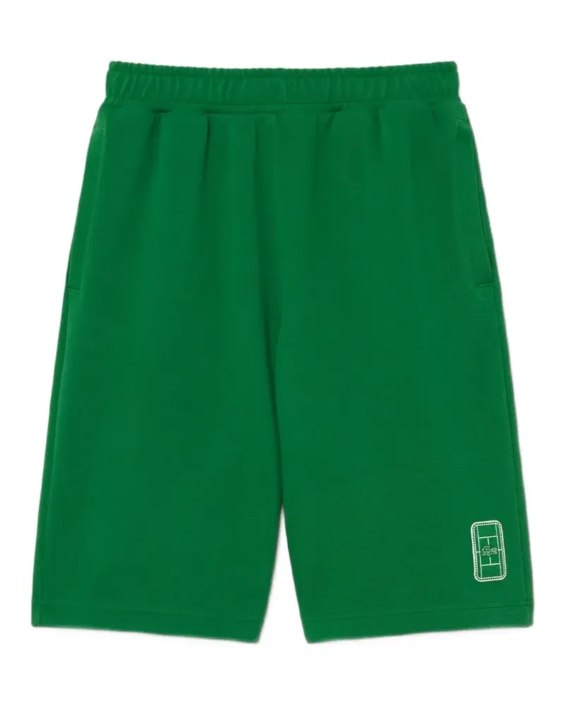Lacoste logo-embroidered shorts - Grün Grün