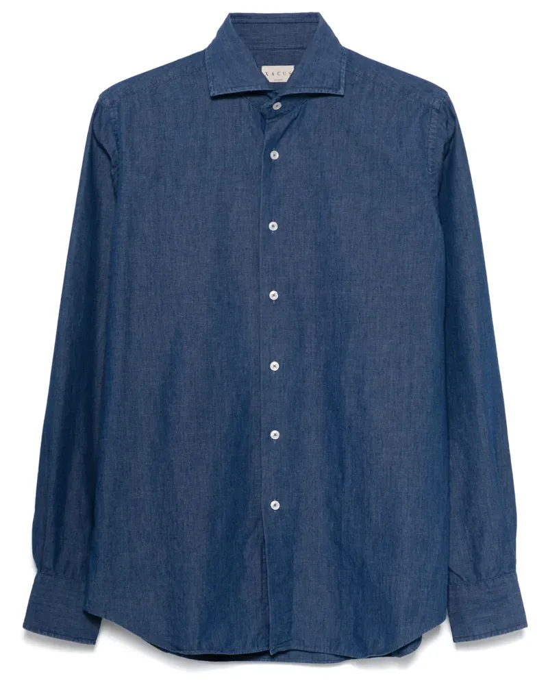 XACUS Klassisches Hemd - Blau Blau