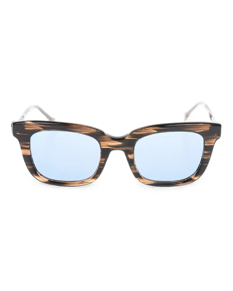 OAMC tortoiseshell-effect square-frame sunglasses - Braun Braun