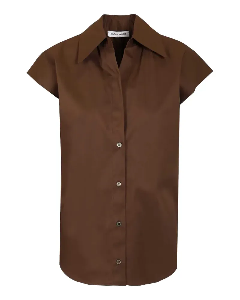 Al Duca D’Aosta 1902 Aletta sleeveless shirt - Braun Braun