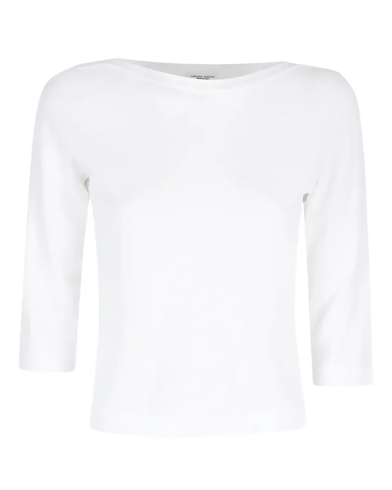 Roberto Collina boat neckline T-shirt - Weiß Weiß