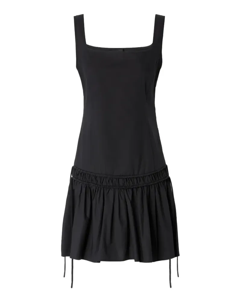 Pinko Minikleid mit eckigem Ausschnitt - Schwarz Schwarz