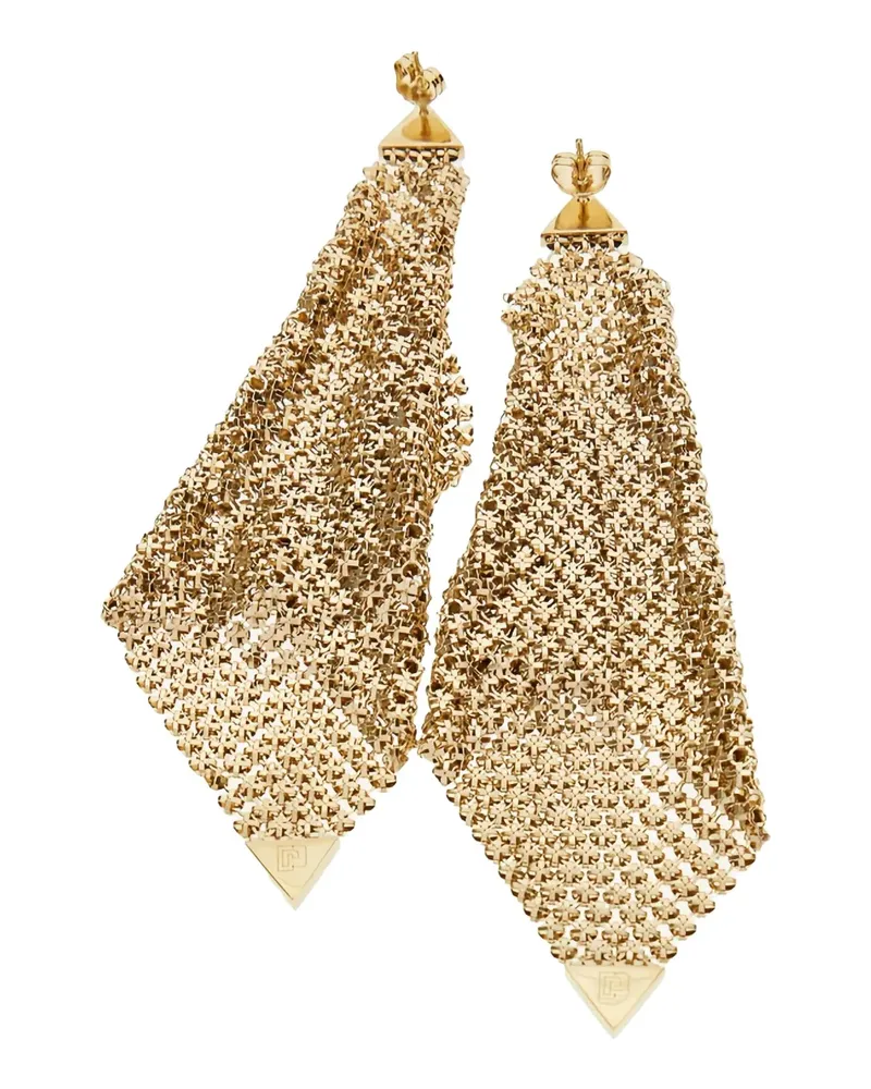 Paco Rabanne gold-tone chain mesh earrings Gold