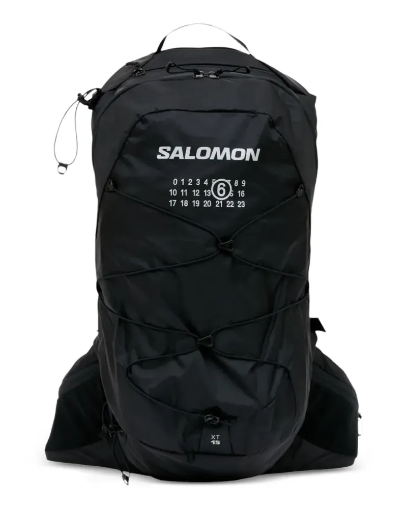 Maison Margiela x Salomon XT-15 Rucksack mit Logo-Print - Schwarz Schwarz