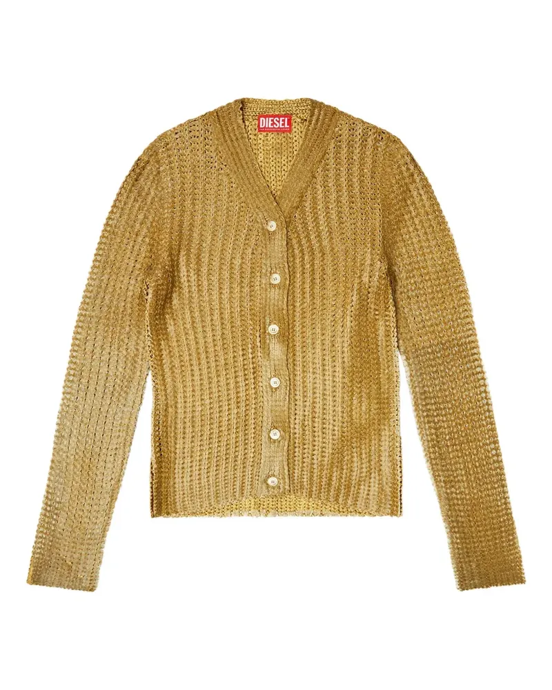 Diesel Gerippter Cardigan - Braun Braun