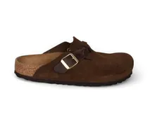 Boston Mules mit Schnallenriemen - Braun