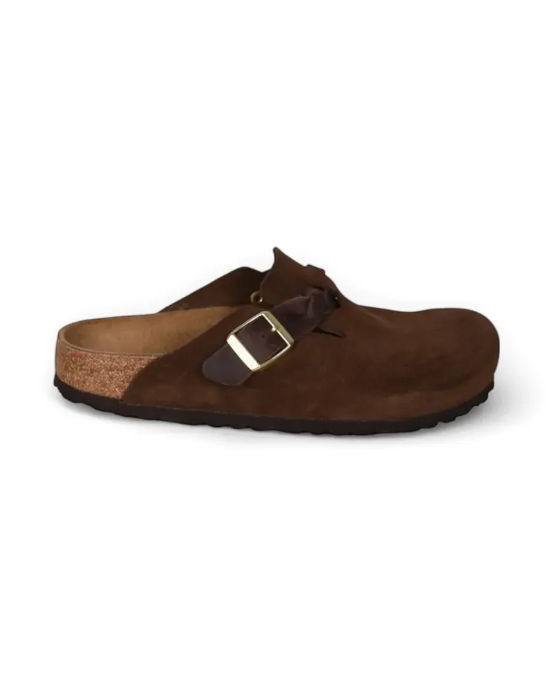 Birkenstock Boston buckle-strap mules - Braun Braun