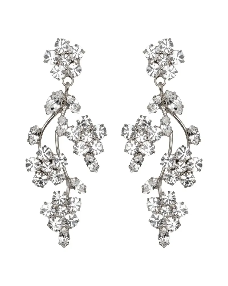 Jennifer Behr Adeline crystal-embellished earrings - Silber Silber