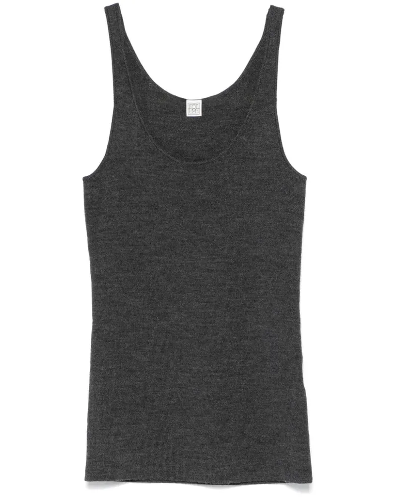 Totême Gestricktes Trägershirt - Grau Grau