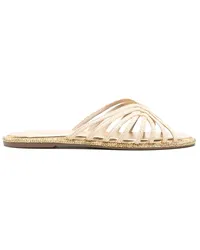 Le Silla Flache Embrace Sandalen aus Bast Nude