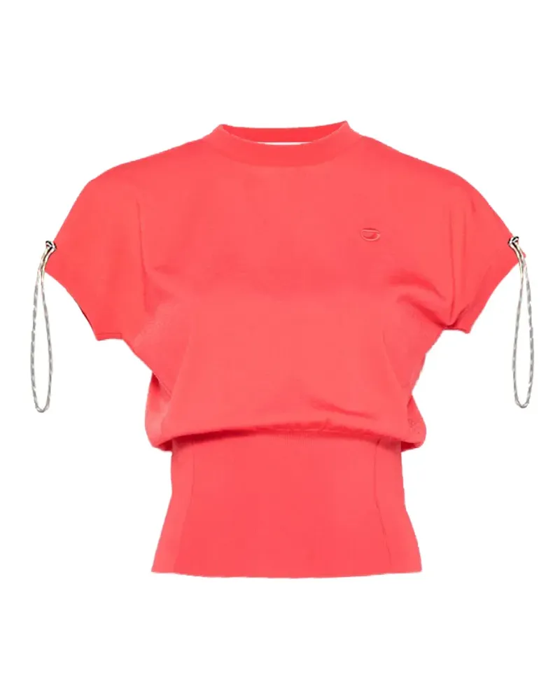 COPERNI logo-embroidered drawstring T-shirt - Rot Rot