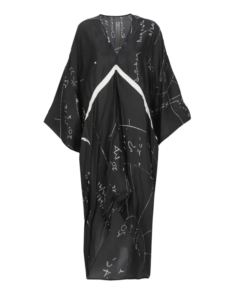 Rick Owens Asymmetrisches Kleid - Schwarz Schwarz