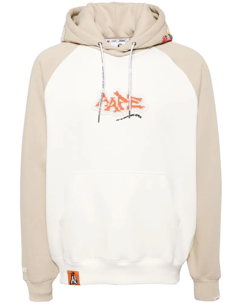 BAPE Hoodie mit Logo-Patch - Nude Nude