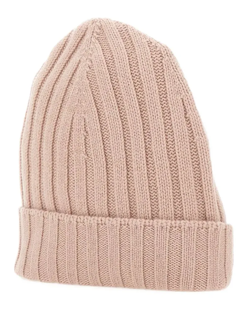 Gran Sasso ribbed beanie hat - Rosa Rosa