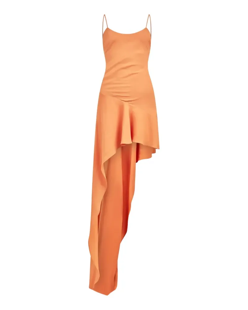 ANDAMANE Lauren lace-up asymmetric dress - Orange Orange