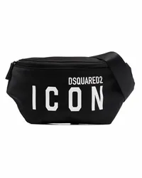 Dsquared2 Gürteltasche mit Logo-Print Schwarz