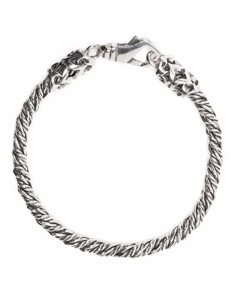 Emanuele Bicocchi Kettenarmband in Kordeloptik - Silber Silber