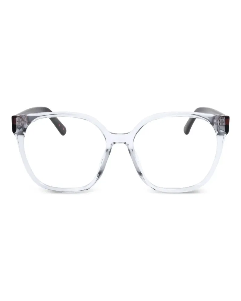 Marc Jacobs Marc Sonnenbrille mit geometrischem Gestell - Weiß Weiß