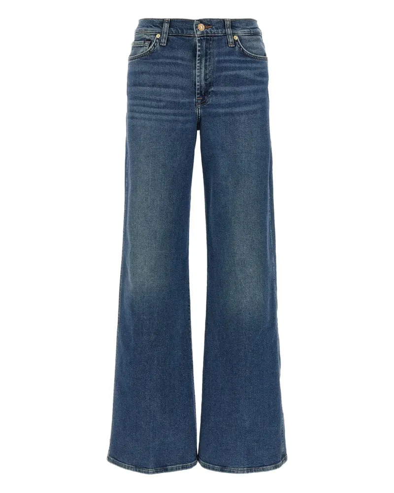 7 for all mankind Weite Jeans mit Stone-Wash-Effekt - Blau Blau