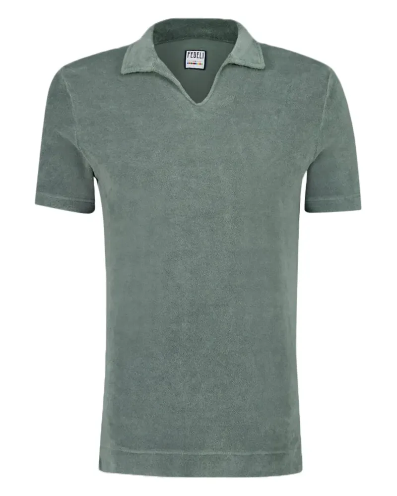 Fedeli T-Shirt aus Frottee - Grün Grün