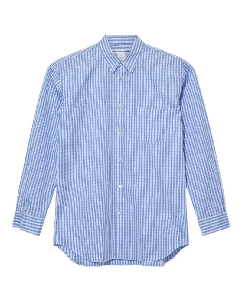 Comme des Garçons gingham-check shirt - Blau Blau