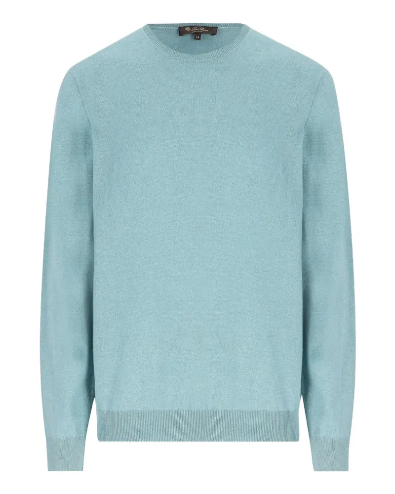 Loro Piana Sergio ribbed crew-neck sweater - Blau Blau