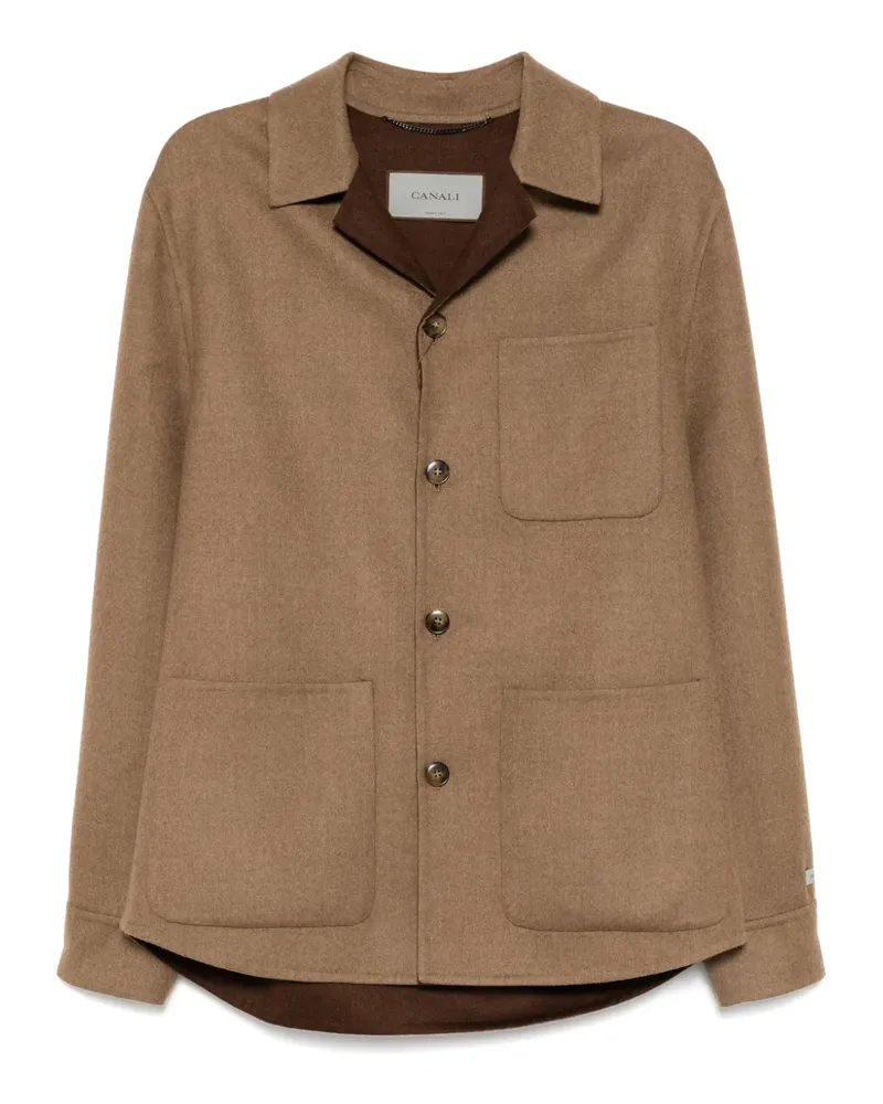 Canali Jacke aus Wollgemisch - Braun Braun