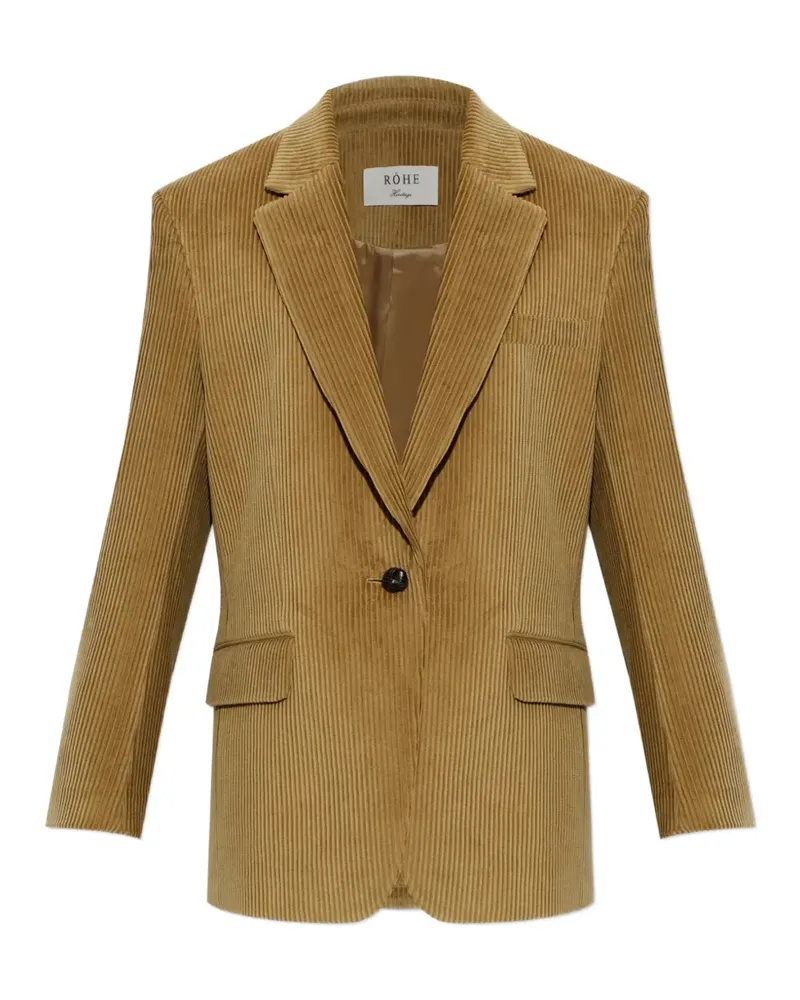 Róhe corduroy single-vent blazer - Nude Nude