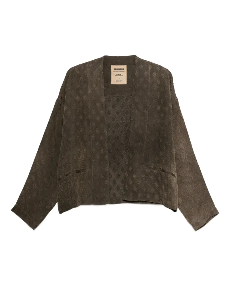 Uma Wang Jacke mit Rautenmuster - Braun Braun