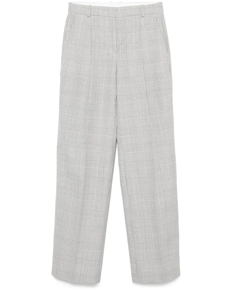 HUGO BOSS Hose mit Prince of Wales-Karo - Grau Grau
