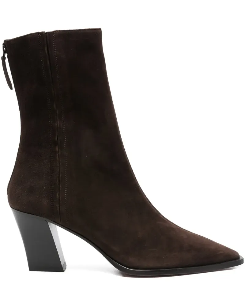 Aquazzura Stiefel mit spitzer Kappe 80mm - Braun Braun