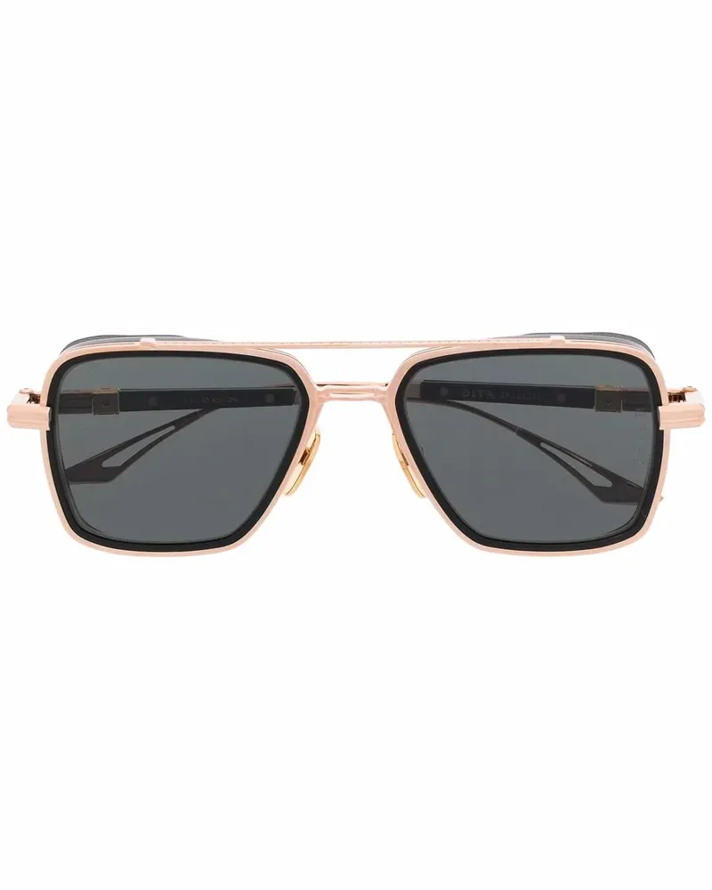 DITA Eckige Oversized-Sonnenbrille - Gold Gold