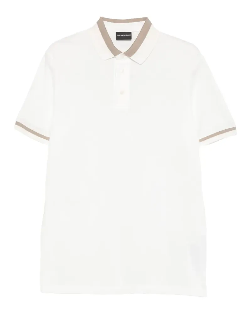 Emporio Armani Poloshirt mit kurzen Ärmeln - Weiß Weiß
