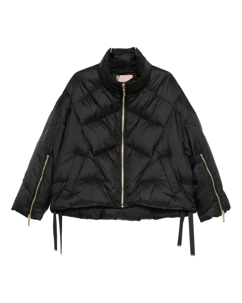 Twin-Set quilted zip-sleeve puffer jacket - Schwarz Schwarz