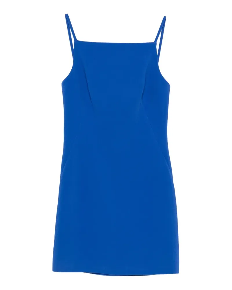 Givenchy square-neck spaghetti-strap mini dress - Blau Blau