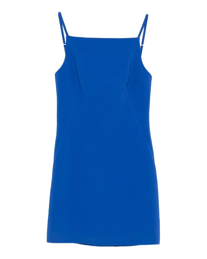 Givenchy square-neck spaghetti-strap mini dress - Blau Blau