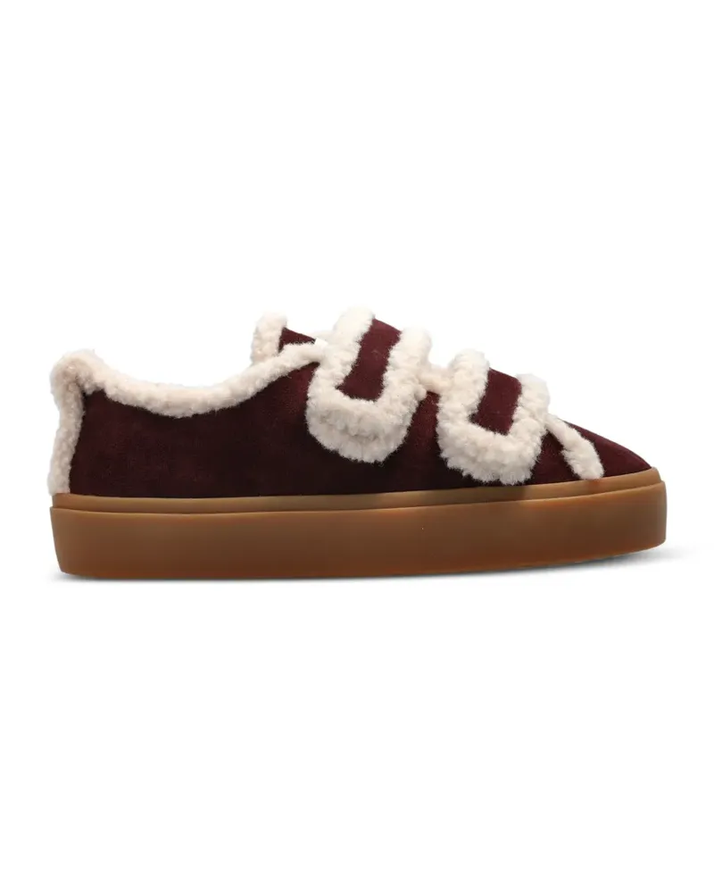 INUIKII Shearling Low touch-strap touch-strap sneakers - Rot Rot