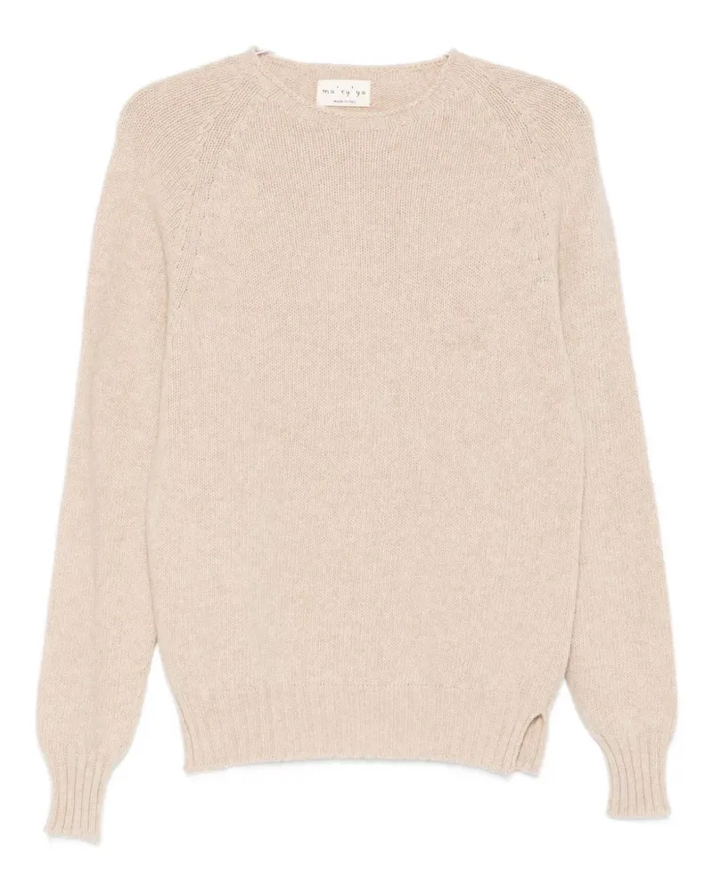 MA'RY'YA raglan-sleeve sweater - Nude Nude