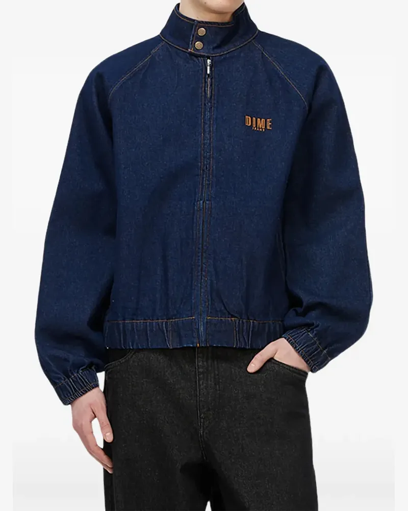 Dime Jacke mit Raglanärmeln und Logo-Stickerei - Blau Blau