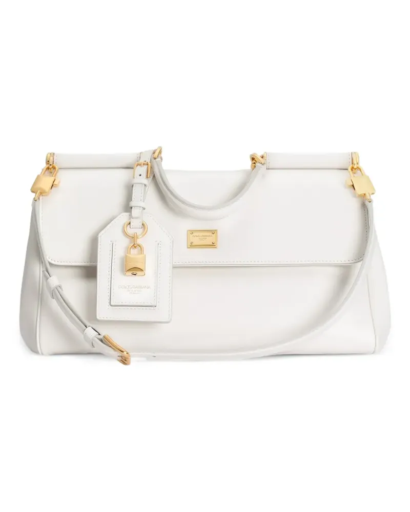 Dolce & Gabbana Mittelgroße My Sicily Handtasche aus Kalbsleder - Weiß Weiß