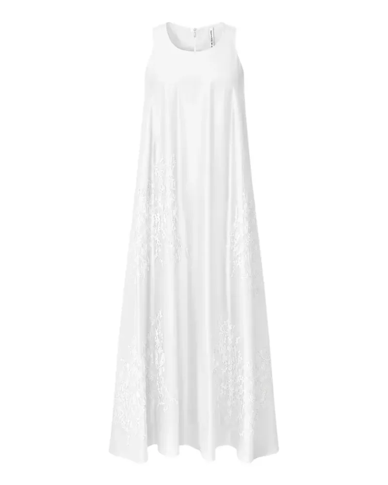 Liviana Conti Selma lace-embellished sleeveless midi dress - Weiß Weiß
