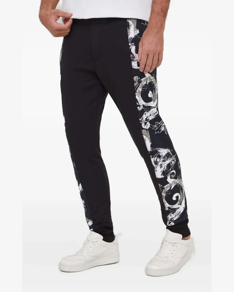 Versace Jeans printed track pants - Schwarz Schwarz